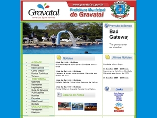 Thumbnail do site Prefeitura Municipal de Gravatal