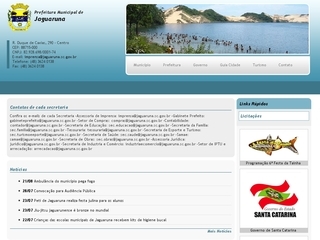 Thumbnail do site Prefeitura Municipal de Jaguaruna