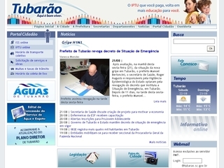 Thumbnail do site Prefeitura Municipal de Tubaro