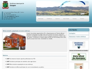 Thumbnail do site Prefeitura Municipal de Gaspar
