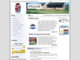 Thumbnail do site Prefeitura Municipal de Pomerode