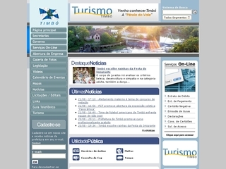 Thumbnail do site Prefeitura Municipal de Timb