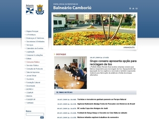 Thumbnail do site Prefeitura Municipal de Cambori