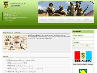 Thumbnail do site Prefeitura Municipal de Agrolndia
