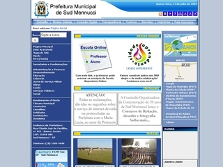 Thumbnail do site Prefeitura Municipal de Sud Mennucci