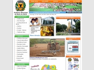 Thumbnail do site Prefeitura Municipal de Bento de Abreu
