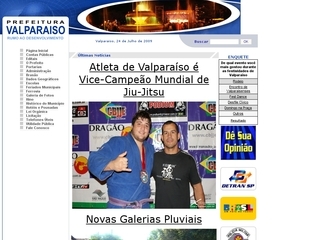 Thumbnail do site Prefeitura Municipal de Valparaso