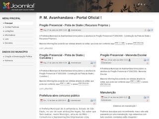 Thumbnail do site Prefeitura Municipal de Avanhandava