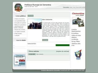 Thumbnail do site Prefeitura Municipal de Clementina