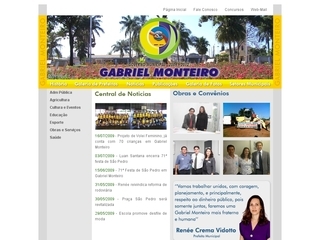 Thumbnail do site Prefeitura Municipal de Gabriel Monteiro