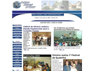 Thumbnail do site Prefeitura Municipal de Glicrio