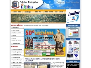 Thumbnail do site Prefeitura Municipal de Luizinia