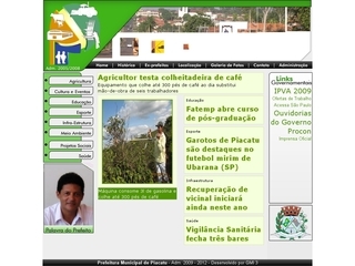 Thumbnail do site Prefeitura Municipal de Piacatu