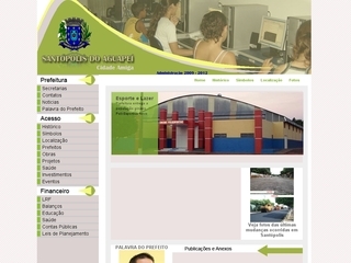 Thumbnail do site Prefeitura Municipal de Santpolis do Aguape