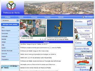 Thumbnail do site Prefeitura Municipal de Mato