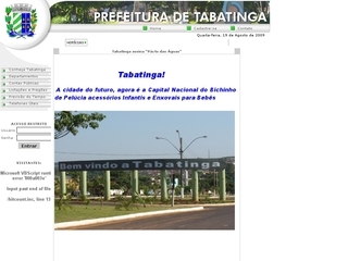 Thumbnail do site Prefeitura Municipal de Tabatinga