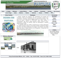 Thumbnail do site Prefeitura Municipal de Fartura