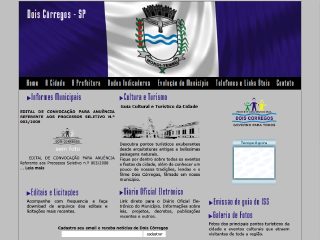 Thumbnail do site Prefeitura Municipal de Dois Crregos