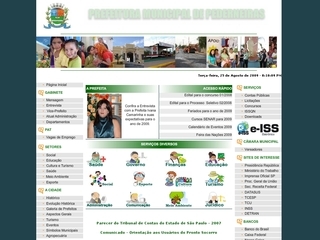Thumbnail do site Prefeitura Municipal de Pederneiras