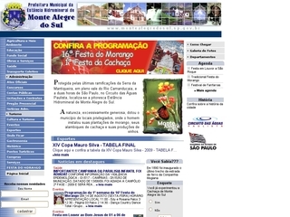 Thumbnail do site Prefeitura Municipal de Monte Alegre do Sul