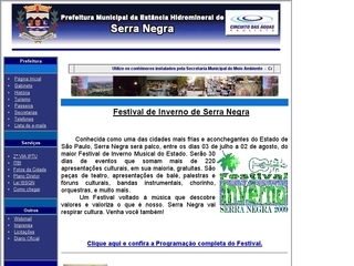Thumbnail do site Prefeitura Municipal de Serra Negra