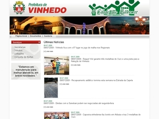 Thumbnail do site Prefeitura Municipal de Vinhedo