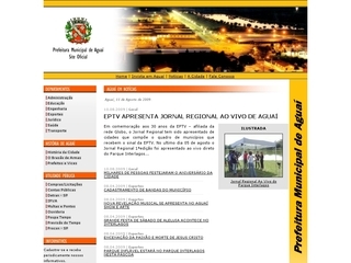 Thumbnail do site Prefeitura Municipal de Agua