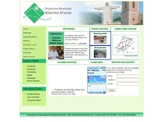 Thumbnail do site Prefeitura Municipal de Ribeiro Grande