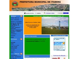 Thumbnail do site Prefeitura Municipal de Itaber