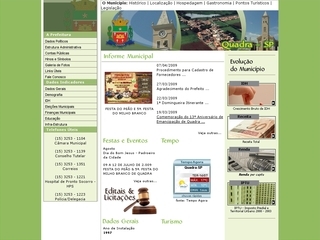 Thumbnail do site Prefeitura Municipal de Quadra
