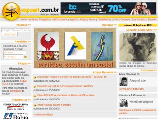 Thumbnail do site Expoart Servios