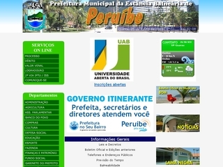 Thumbnail do site Prefeitura Municipal de Perube