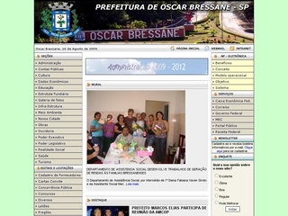 Thumbnail do site Prefeitura Municipal de Oscar Bressane