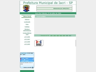 Thumbnail do site Prefeitura Municipal de Iacri