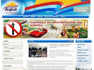Thumbnail do site Prefeitura Municipal de Tupã