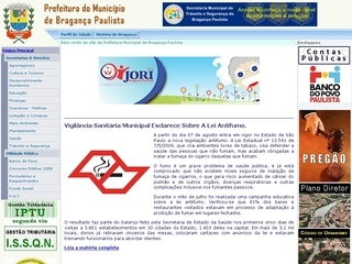 Thumbnail do site Prefeitura Municipal de Bragana Paulista