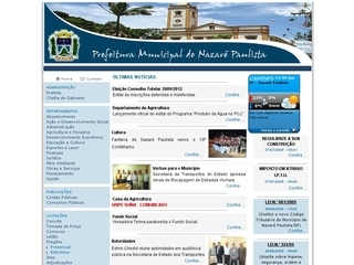 Thumbnail do site Prefeitura Municipal de Nazar Paulista