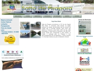 Thumbnail do site Prefeitura Municipal de Salto de Pirapora