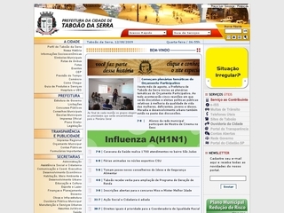 Thumbnail do site Prefeitura Municipal de Taboo da Serra