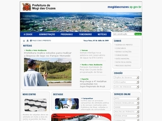 Thumbnail do site Prefeitura Municipal de Mogi das Cruzes