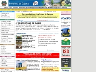 Thumbnail do site Prefeitura Municipal de Cajamar