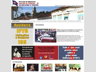 Thumbnail do site Prefeitura Municipal de Santana de Parnaba