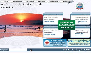 Thumbnail do site Prefeitura Municipal de Praia Grande