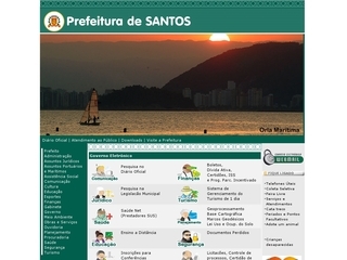 Thumbnail do site Prefeitura Municipal de Santos