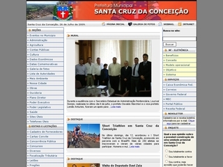 Thumbnail do site Prefeitura Municipal de Santa Cruz da Conceio