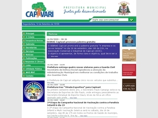Thumbnail do site Prefeitura Municipal de Capivari