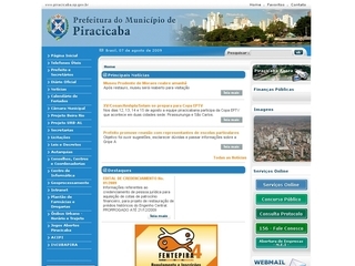 Thumbnail do site Prefeitura Municipal de Piracicaba