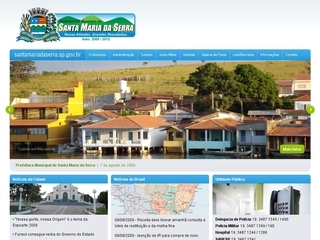 Thumbnail do site Prefeitura Municipal de Santa Maria da Serra
