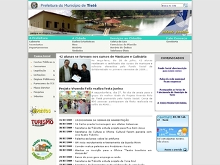 Thumbnail do site Prefeitura Municipal de Tiet