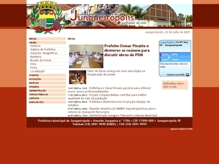Thumbnail do site Prefeitura Municipal de Junqueirpolis